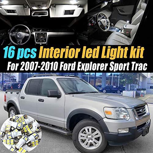 【並行輸入品】16Pc Super White 6000k Car Interior LED Light Bulb Kit Pack Comp