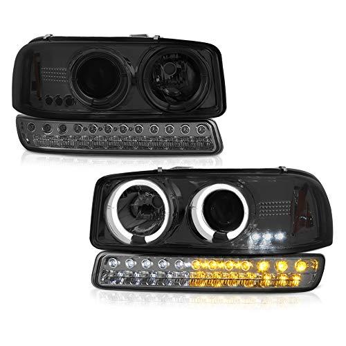HOGWORKZ 7インチLEDヘッドライト ホワイトHALOリング クローム 