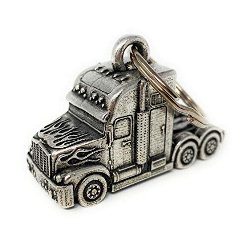 【並行輸入品】セミトラック オートバイ バイカーベル アクセサリー または幸運のためのキーチェーン Bravo Bells Semi Truck_1