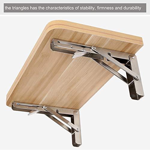 【並行輸入品】Jolitac 折りたたみシェルフブラケット 12 Inch シルバー Jolitac Folding Shelf Bracketの画像