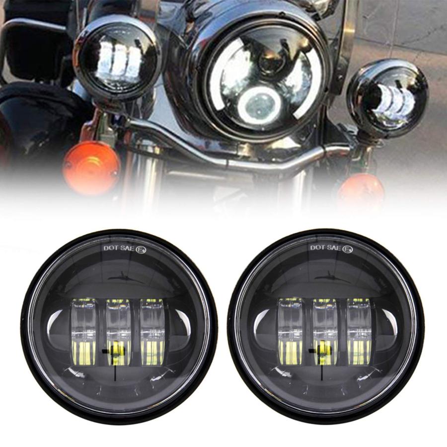 並行輸入品】Autokun 4.5インチ フォグライト 4 1/2インチ LED フォグ