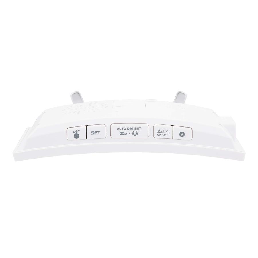 【並行輸入品】La Crosse Technology 602 249 カーブミラーLED目覚まし時計 温度と湿度とUSB付き 長さ6.75イン