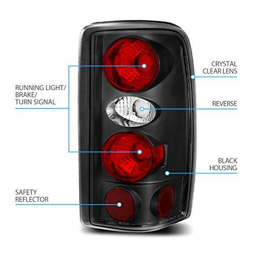 【並行輸入品】AmeriLite ブラック交換用ブレーキテールライトセット シボレーサバーバン/タホ用 助手席側 AmeriLite for 2の画像