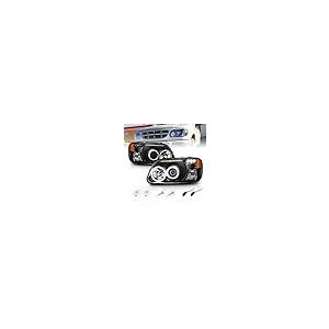 【並行輸入品】AmeriLite ブラックプロジェクター交換用ヘッドライト CCFL Halo LEDセット 95 01 Ford Explor