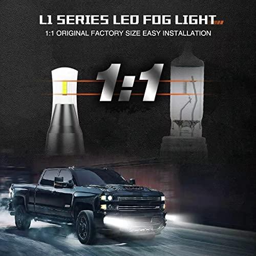 【並行輸入品】SEALIGHT 9006 LED フォグ電球 超高輝度 6000lm 6000K 300% 明るさHB4 フォグライトランプ 1