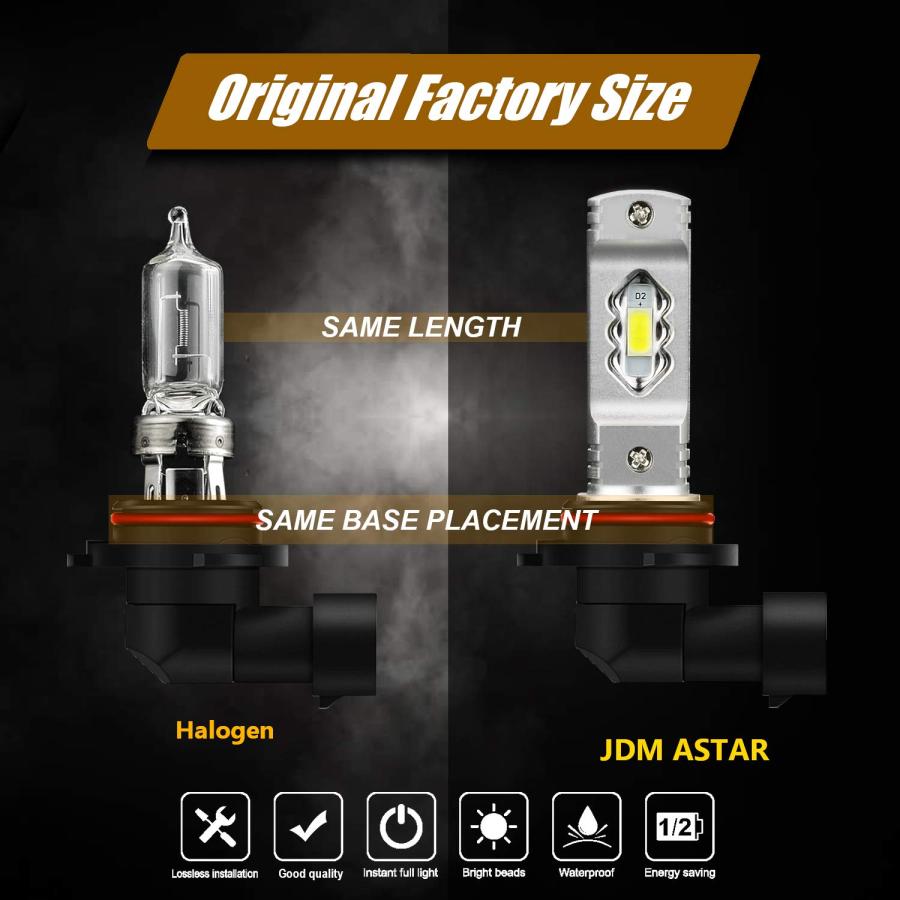 【並行輸入品】JDM ASTAR 高輝度 ハイパワー H11 H16 LEDフォグライト電球 キセノンホワイト JDM ASTAR Extrem