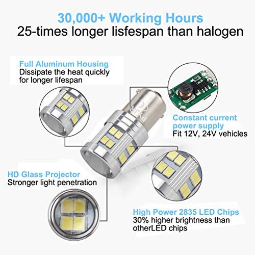 【並行輸入品】1157 Led Bulb White, P21/5W 7528 2057 2357 1016 1034 Led Bulb, S_7