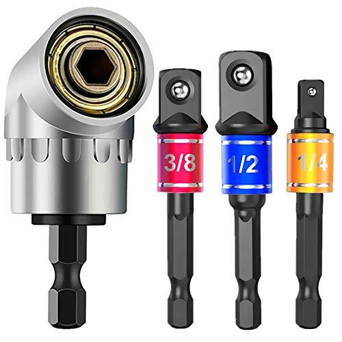 【並行輸入品】3Pcs 1/4 3/8 1/2" Hex Shank Drill Nut Driver Bit Set， Impact Gra_1