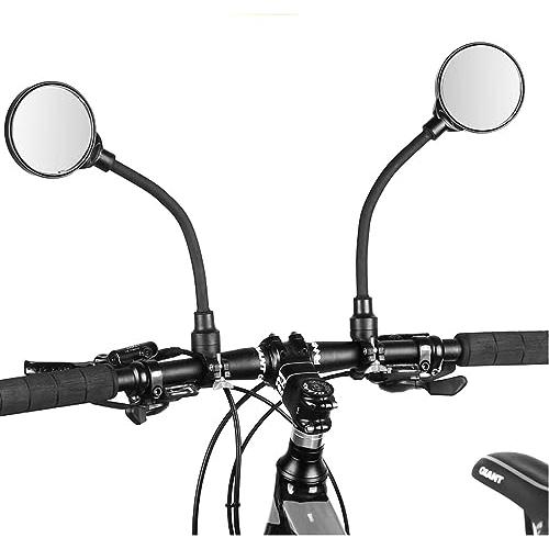 【並行輸入品】Newlight66 自転車ミラー 調節可能なハンドルバー リアビューミラー マウンテンバイク 自転車 電動オートバイ用 (ブラッの画像