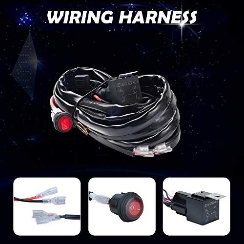 【並行輸入品】Flush Mount LED Pods with Wiring Harness,5 Inch 36w LED Work Ligの画像