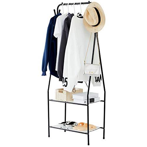 【並行輸入品】YOUDENOVA ハンガーラック 服 収納 パイプハンガー 頑丈 洋服ラック 衣類収納 組立簡単 はんがーラック 部屋 頑丈両面の画像