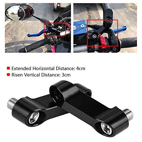 【並行輸入品】Qiilu 10mm 8mm オートバイ バックミラーマウント ライザー エクステンダー アダプター 延長キット Qiilu 10_4