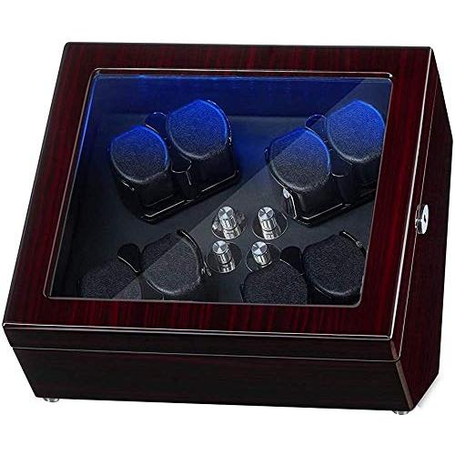 【並行輸入品】JQUEEN 時計 ワインダー 8つの自動巻き時計 静かなモーター付き JQUEEN Watch Winder for 8 Autの画像