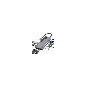 【並行輸入品】MacBook Pro用USB Cハブアダプター、Thunderbolt 3アダプター、10 in 1 USB Cドングル ギガビ_2