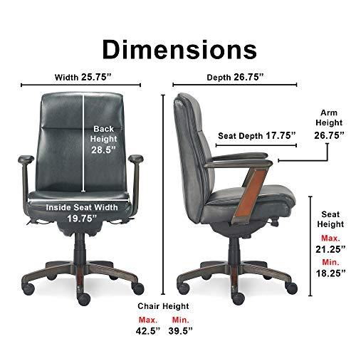 【並行輸入品】La Z Boy Dawson Modern Executive Office, Adjustable High Back Erの画像