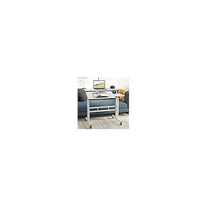 【並行輸入品】DlandHome パソコンデスク 昇降式テーブル 高さ調節可能 67 115cm サイドテーブル スタンディングデスク キャスタ_8