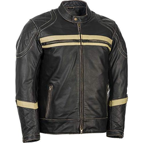 【並行輸入品】Highway 21 Motordrome メンズ ストリートバイクジャケット   ブラック / 3XL Highway 21 Mの画像