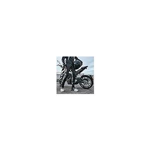 【並行輸入品】Idopy メンズ マルチポケット オートバイ ワークウェア PUフェイクレザー カーゴパンツ US サイズ: 30 カラー: ブの画像