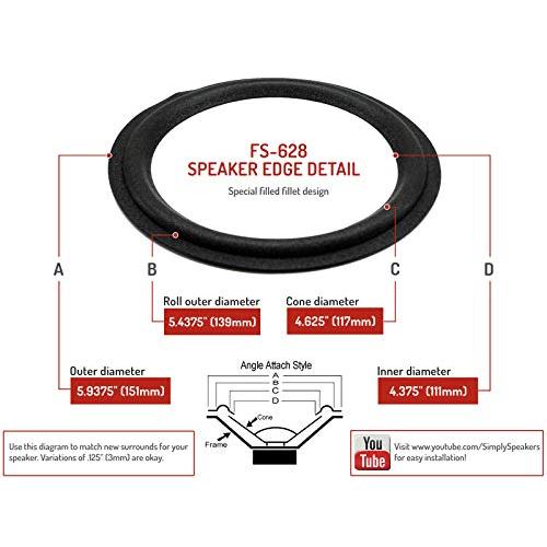 Simply Speakers 修理キット Boston Acoustics T 1000 T 1030 コンプリートシステム F 並行輸入品｜import-tabaido｜08