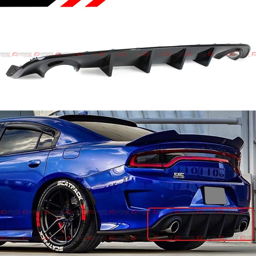 2015-2024年式 ダッジ チャージャー SRT/スキャットパック/デイトナ/GT/RT リアバンパー リップ ディフューザー  並行輸入品】2015 2019年式 ダッジチャージャー SRT ヘルキャット スキャット パック シャークフィン リアバンパー ディフューザー :  Import tabaido - 通販 ..., image size:900x900