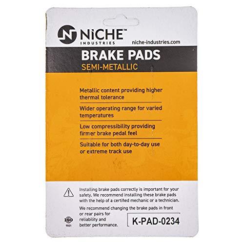 【並行輸入品】NICHE Brake Pad Set for Yamaha XT350 XT225 TTR225 Tri Z 250 RT18_4