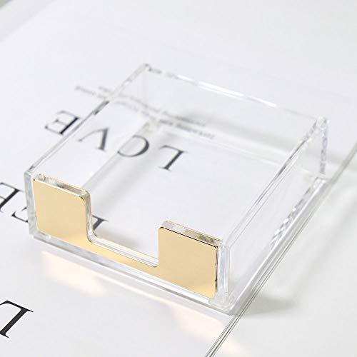 【並行輸入品】MultiBey クリアアクリルデスクトップセット 自己粘着式ノートホルダー\u0026ホチキスリムーバーツール メモパッドホルダーディスペの画像