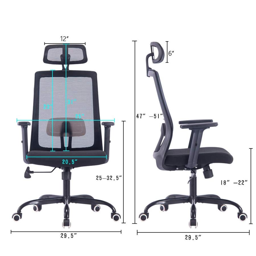 価格タイプ Sidanli椅子 イス オフィスチェア ブラクメッシュチェア デスクチェア 勉強 事務 テレワーク適用 黒 Sidanli Bl 並行輸入品