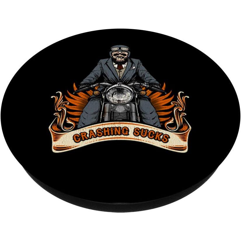 並行輸入品】Crashing Sucks Motorcycle Gift Funny Biker Skeleton