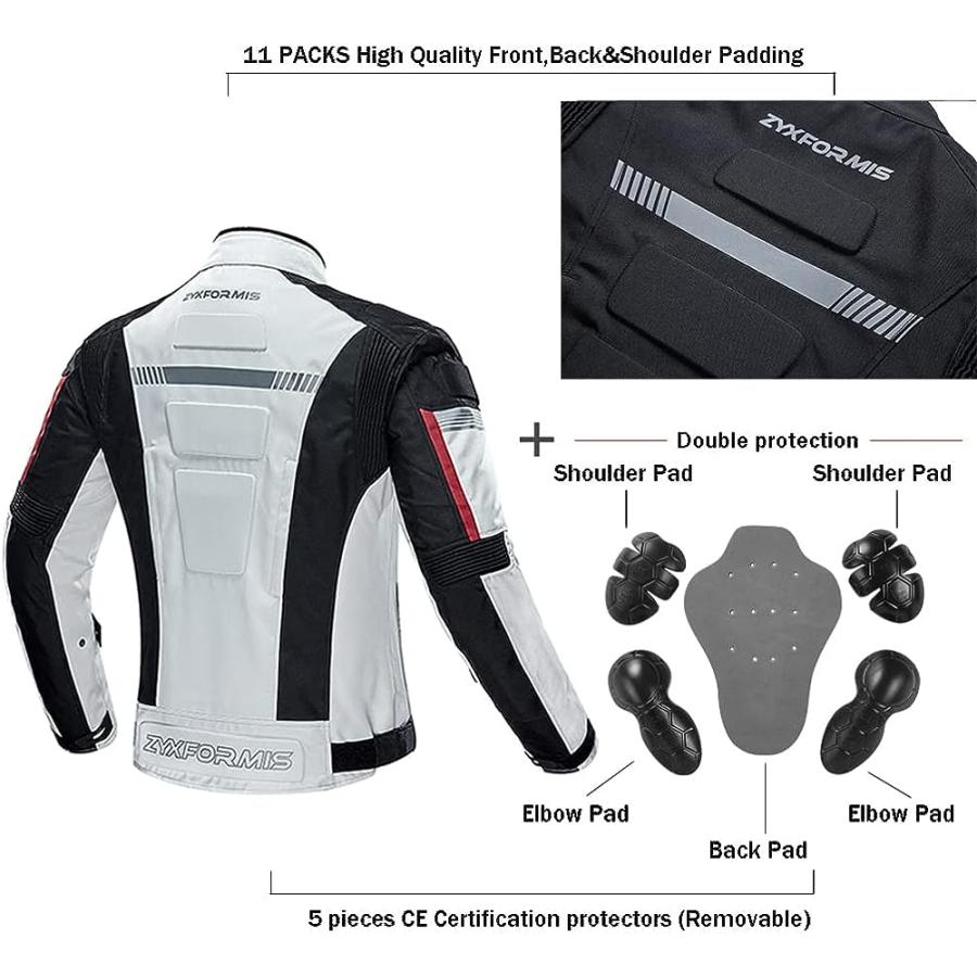 並行輸入品】[Zyxformis] バイク用ジャケット オールシーズン 透
