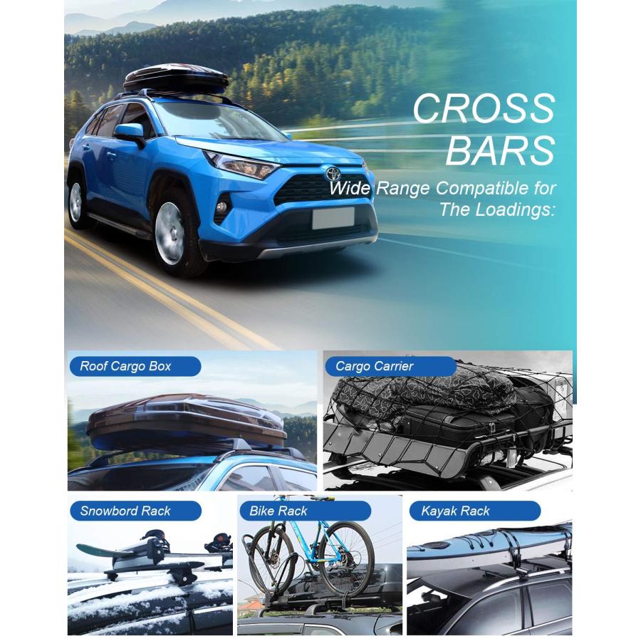 並行輸入品】Autekcomma ルーフラック クロスバー トヨタ RAV4 2019