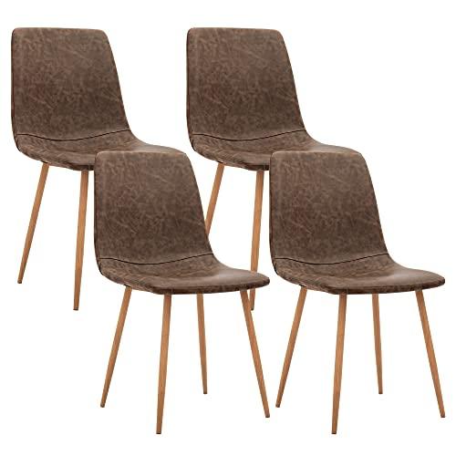 【並行輸入品】CangLong Dining Kitchen Fabric Cushion Seat Back， Modern Mid Cent_1