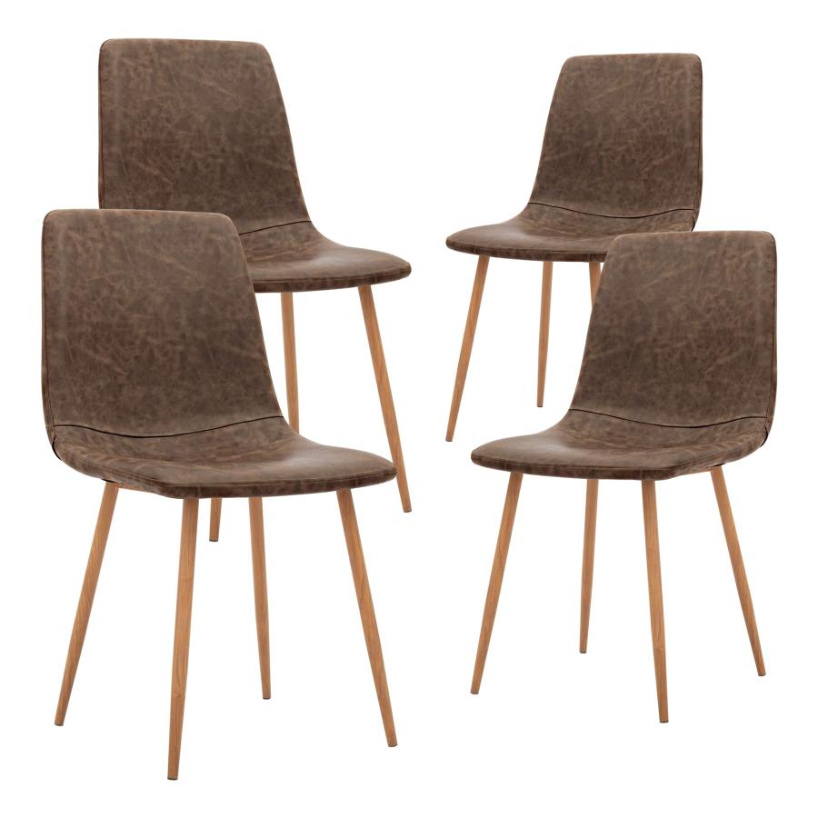 【並行輸入品】CangLong Dining Kitchen Fabric Cushion Seat Back， Modern Mid Cent_3