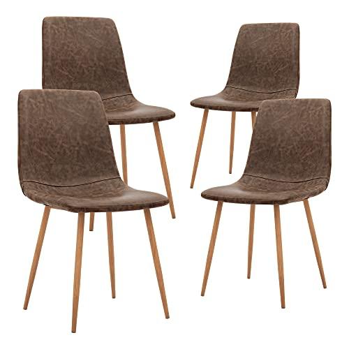 【並行輸入品】CangLong Dining Kitchen Fabric Cushion Seat Back， Modern Mid Cent_4