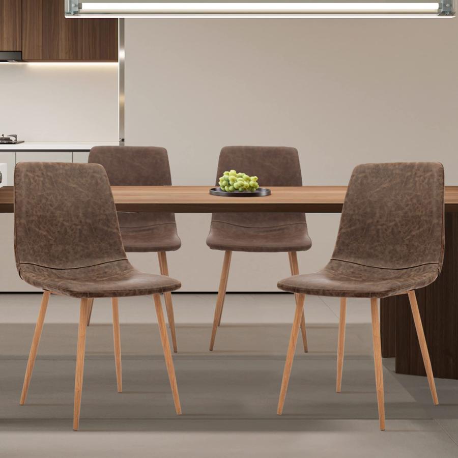 【並行輸入品】CangLong Dining Kitchen Fabric Cushion Seat Back， Modern Mid Cent_6