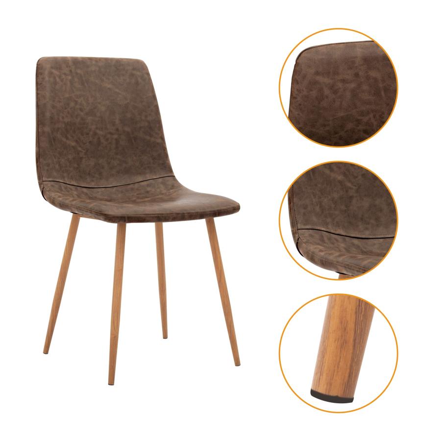 【並行輸入品】CangLong Dining Kitchen Fabric Cushion Seat Back， Modern Mid Cent_9