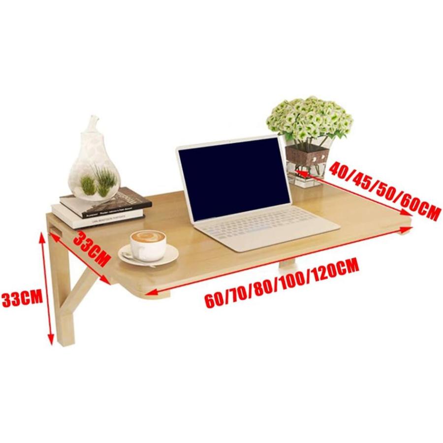 並行輸入品】パイン無垢材テーブル 壁掛け 折りたたみ式