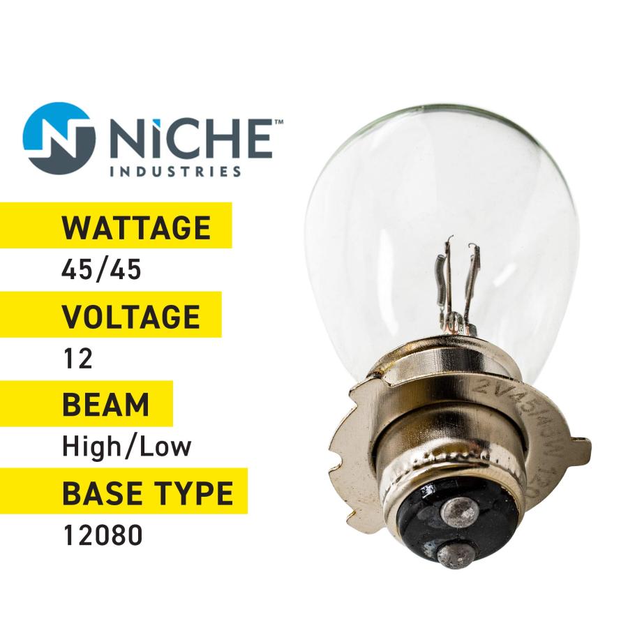 【並行輸入品】NICHE 12080 Headlight Bulb for 1983 2002 Yamaha Blaster Moto 4 2_9