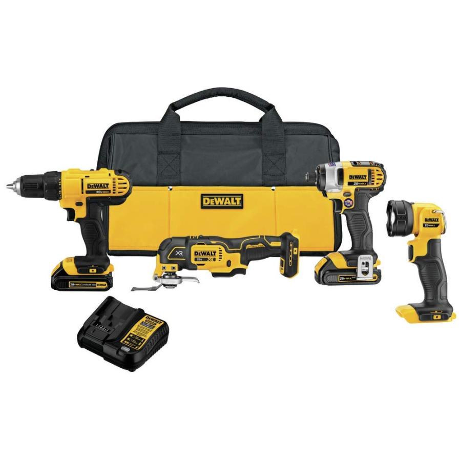 DEWALT 【並行輸入品】DEWALT 20V MAX Power Tool Combo Kit, 4 Tool 