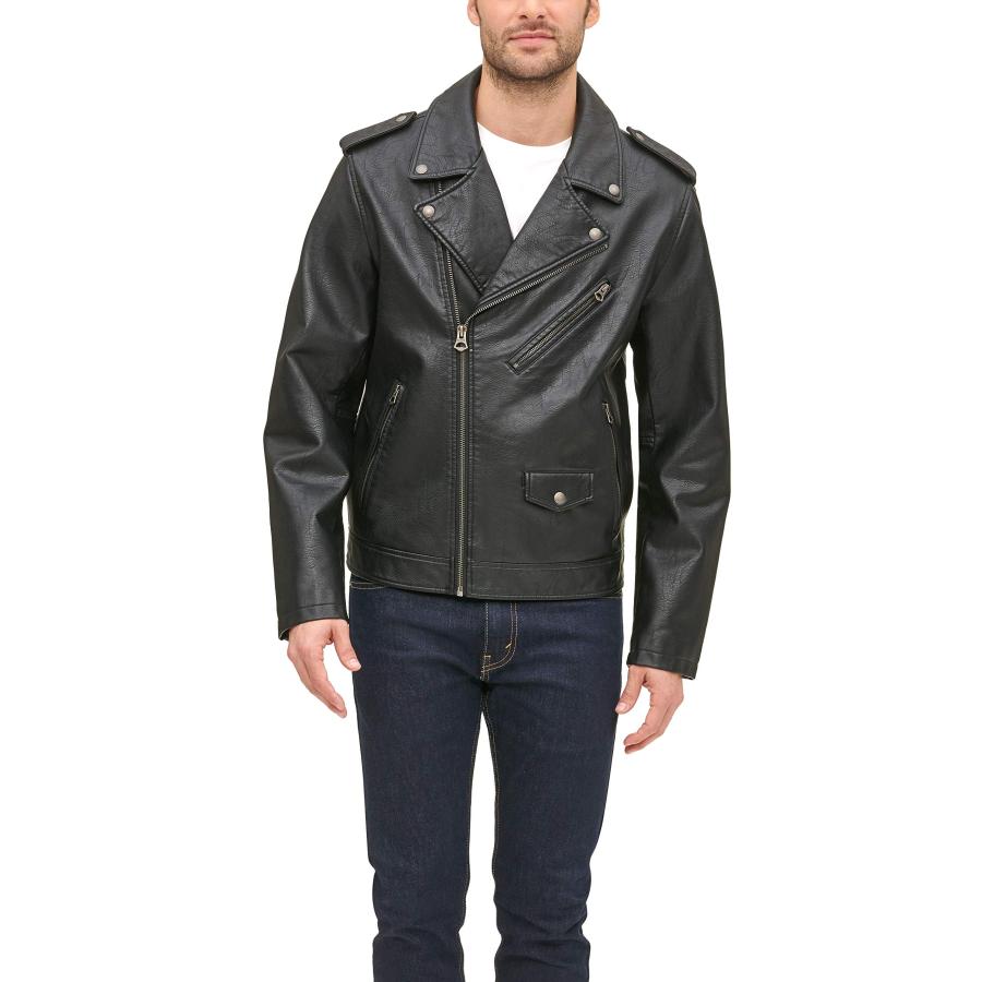 LEVI’S レザージャケット Faux Leather Trucker Jacket - Black | Levi's® US