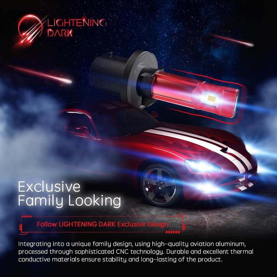 【並行輸入品】LIGHTENING DARK 880 LED Fog Light Bulb 893 890 DRL 5530 Chips 28 並行_5