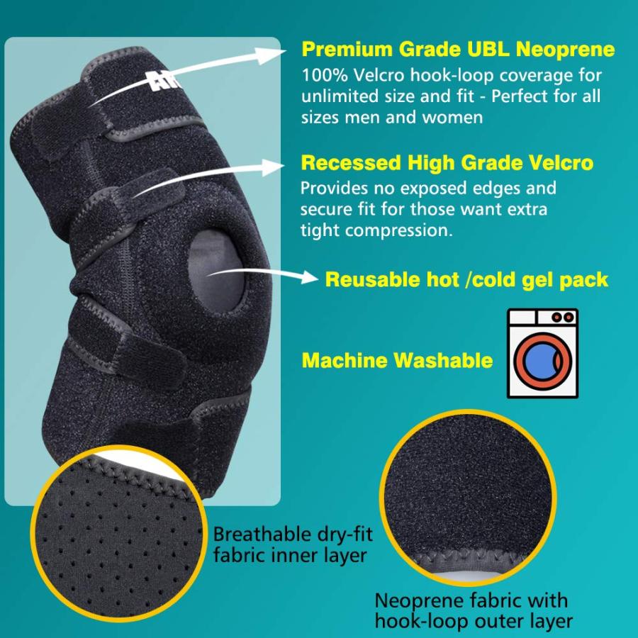 【並行輸入品】ARRIS Elbow Ice Pack Wrap for Tendonitis and Tennis Elbow, Elbowの画像