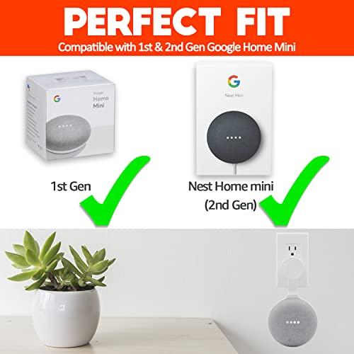 AMORTEK コンセントウォールマウントホルダー Google Nest Mini (ホームミニ第2世代) 用 省スペースアクセ 並行輸入品｜import-tabaido｜05