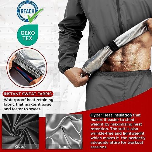 【並行輸入品】RDX Sauna Suit Full Body Heat Sweat Suit， REACH OEKO TEX 100 CER_7