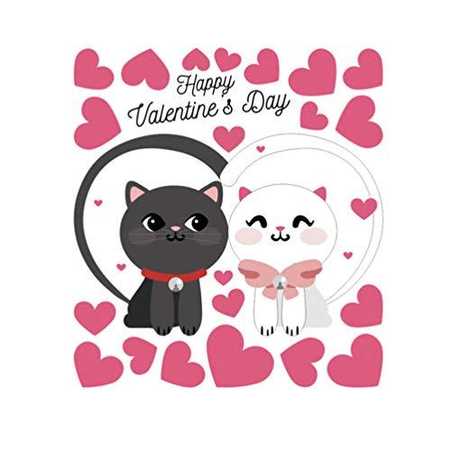 Amosfun Happy Valentines Day Decal Valentines Day Wall Stickers  並行輸入品｜import-tabaido｜02