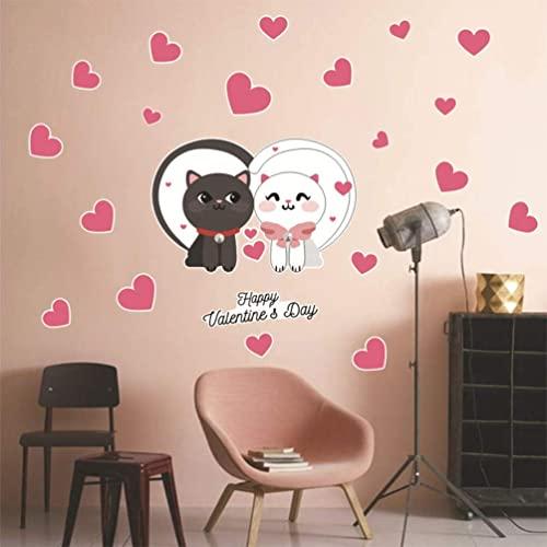 Amosfun Happy Valentines Day Decal Valentines Day Wall Stickers  並行輸入品｜import-tabaido｜05