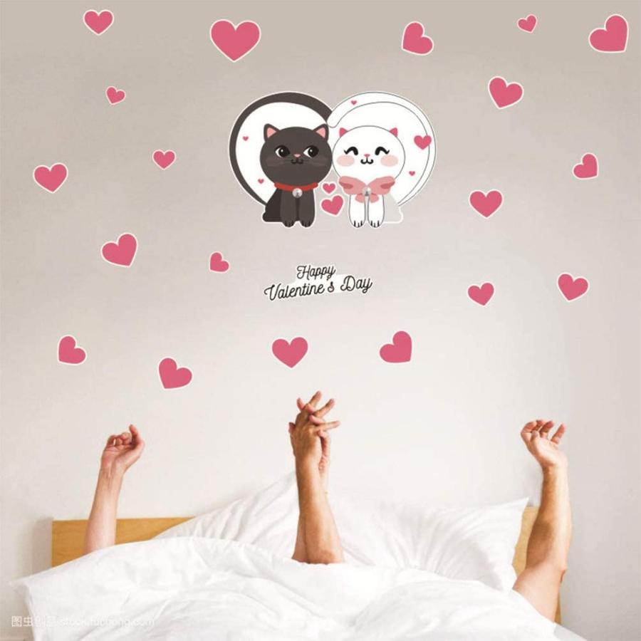 Amosfun Happy Valentines Day Decal Valentines Day Wall Stickers  並行輸入品｜import-tabaido｜10