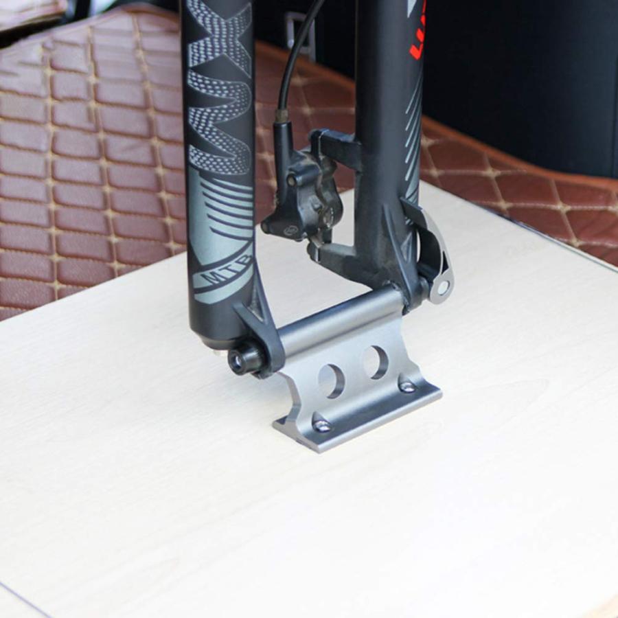 【並行輸入品】BESPORTBLE 自転車フォークマウント バイクブロック フォークマウント フロントホイールフォーク固定ホルダー サイクリングの画像
