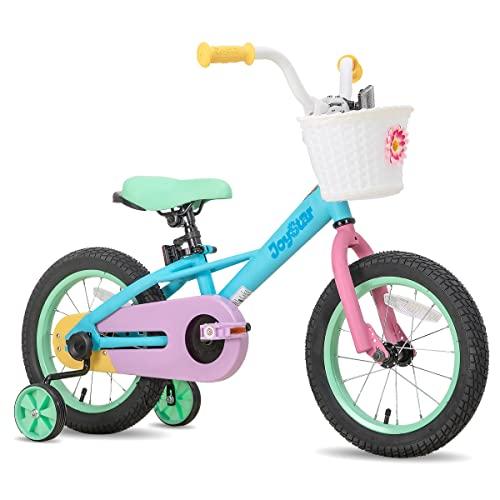 【並行輸入品】JOYSTAR 16インチ キッズバイク 4 5 6 7 歳の女の子向け 子供用自転車 トレーニングホイール付き 4   7歳 8 | ブランド登録なし