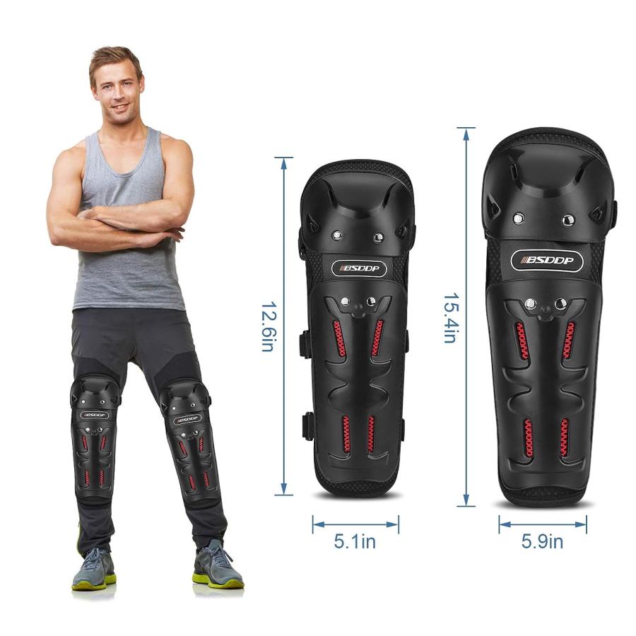 並行輸入品】肘膝パッド 肘と膝プロテクター モトクロス肘ひざすね当て