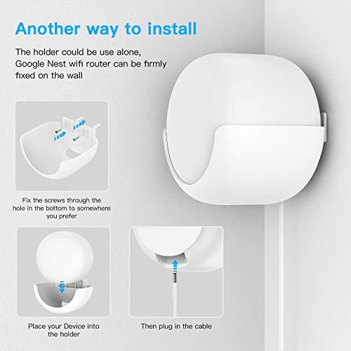Koroao Smart Home Outlet Wall Mount Only for Google Nest WiFi Ro 並行輸入品｜import-tabaido｜08